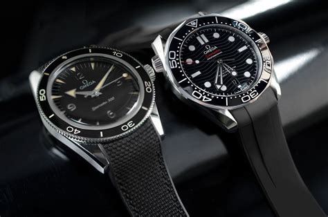 omega seamaster 300 on rubber strap|genuine omega rubber strap.